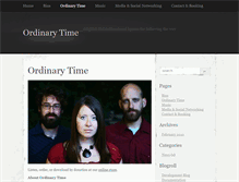 Tablet Screenshot of ordinarytimemusic.com